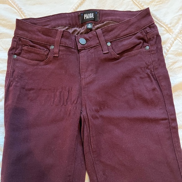 Paige Verdugo ankle jeans in aubergine- size 25 - Picture 4 of 8